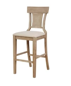 Bar Stools & Counter Height Stools-Kirkland's Home Ray With Washed Finish Bar Stool Brown