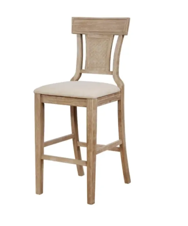Bar Stools & Counter Height Stools-Kirkland's Home Ray With Washed Finish Bar Stool Brown