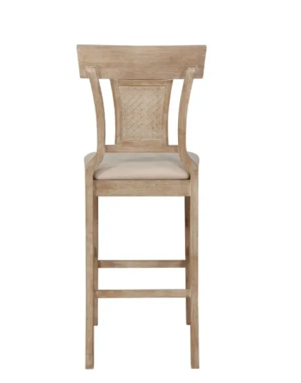 Bar Stools & Counter Height Stools-Kirkland's Home Ray With Washed Finish Bar Stool Brown