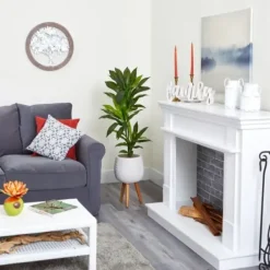 Trees & Topiaries-Kirkland's Home Real Touch Dracaena In Mossy Tripod Planter