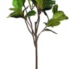 Stems & Bouquets-Kirkland's Home Real Touch Fiddle Leaf In Nursery Planter, 70 In. Green/White