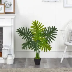 Trees & Topiaries-Kirkland's Home Real Touch Potted Tree Philodendron, 36 In.
