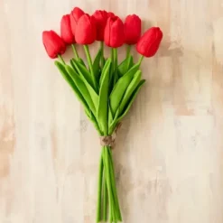 Stems & Bouquets-Kirkland's Home Real Touch Tulip Bouquet Red