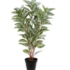 Trees & Topiaries-Kirkland's Home Real Touch Zebra Plant In Nursery Planter