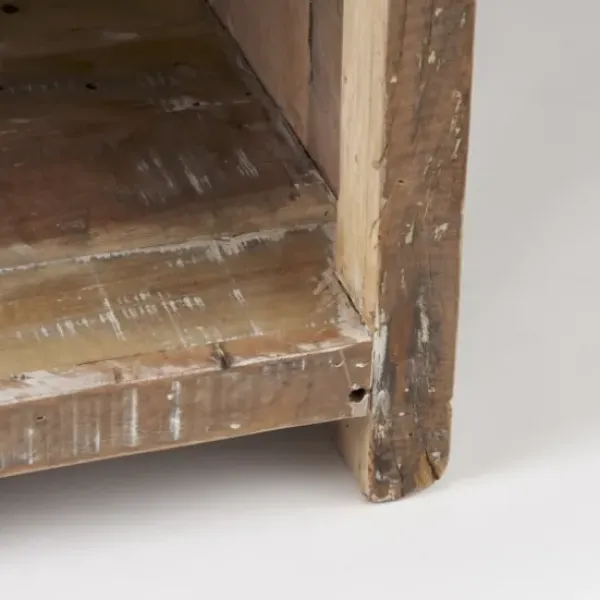 Coffee Tables-Kirkland's Home Reclaimed Natural Wood Distressed Coffee Table