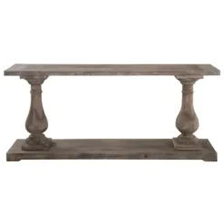 Console Tables-Kirkland's Home Reclaimed Pine Caroline Console Table Brown