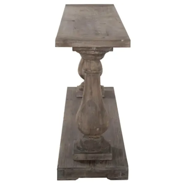 Console Tables-Kirkland's Home Reclaimed Pine Caroline Console Table Brown