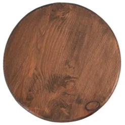 Bar Stools & Counter Height Stools-Kirkland's Home Reclaimed Pine Wood Adjustable Counter Stool Black/Brown