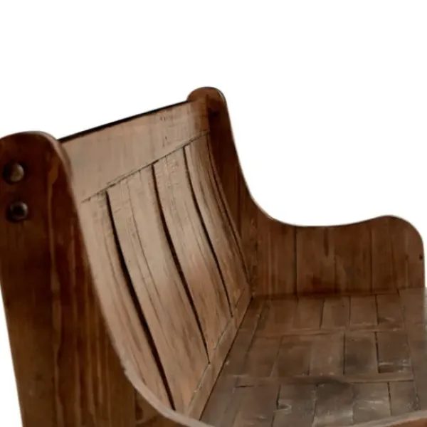 Dining Chairs-Kirkland's Home Reclaimed Pine Wood High Back Pew Dining Bench Brown