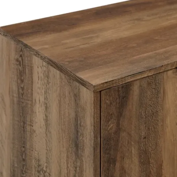 Cabinets & Sideboards-Kirkland's Home Reclaimed Wood Industrial Bar Cabinet Brown