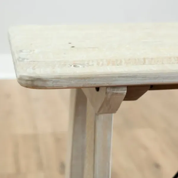 Console Tables-Kirkland's Home Reclaimed Wood Valetta Console Table Ivory