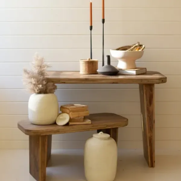 Benches & Ottomans-Kirkland's Home Recycled Wood Bench Brown