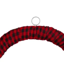 Wreaths-Kirkland's Home Red And Black Buffalo Check Pine And Berry Wreath Red/Black/Green