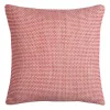Pillows-Kirkland's Home Red And Ivory Geometric Pillow, 22 In. Red/Ivory