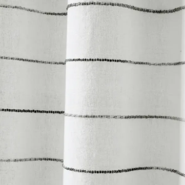 Curtains & Drapes-Kirkland's Home Red Farmhouse Stripe Curtain Panels, Set Of 2 White/Red