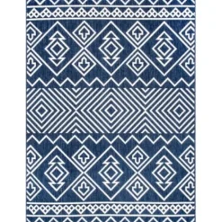 Outdoor Rugs-Kirkland's Home Red Floral Burst Outdoor Area Rug, 5X7 Red/Orange/Green