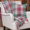Blankets & Throws-Kirkland's Home Red Green White Traditional Plaid Throw Blanket Red/Green