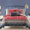 Comforters-Kirkland's Home Red Navy Marbella King 5-Pc. Comforter Set Red/Blue