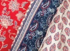 Comforters-Kirkland's Home Red Navy Marbella Queen 5-Pc. Comforter Set Red/Blue