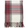 Blankets & Throws-Kirkland's Home Red Simple Plaid Throw With Tassels Red/White