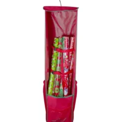 Wall Storage-Kirkland's Home Red Storage Bag Christmas Hanging Organizer Red/Black