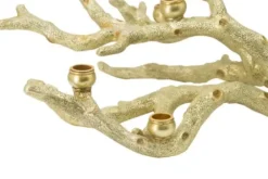 Candle Holders-Kirkland's Home Resin Coral Candle Holder Gold