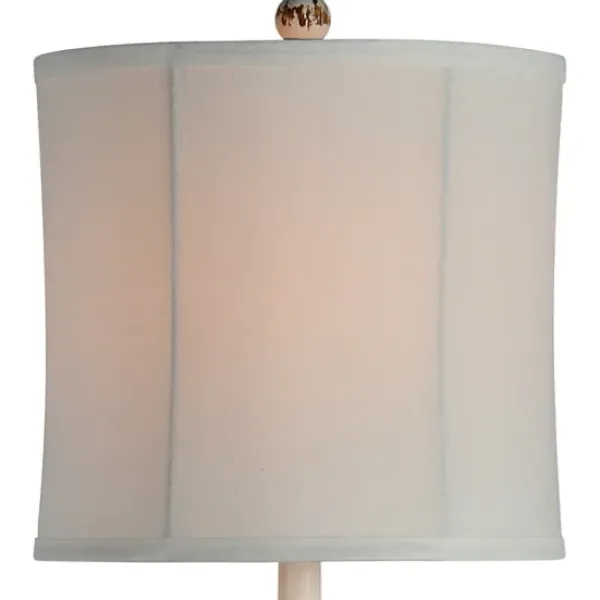 Buffet Lamps-Kirkland's Home Resin Distressed Spindle Buffet Lamp White
