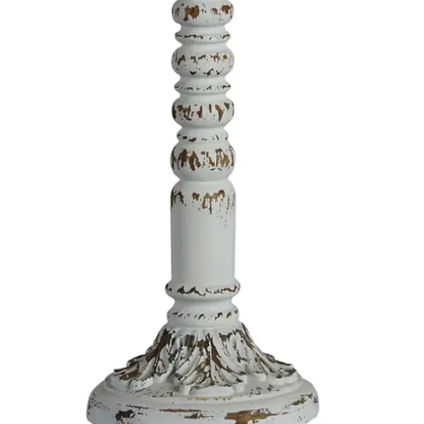 Buffet Lamps-Kirkland's Home Resin Distressed Spindle Buffet Lamp White