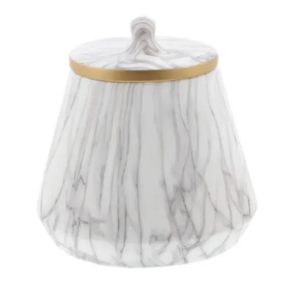 Decorative Bowls & Jars-Kirkland's Home Resin Feather Bowl White