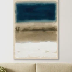 Canvas Art-Kirkland's Home Resplendent Giclee Canvas Art Print Blue/Brown/White