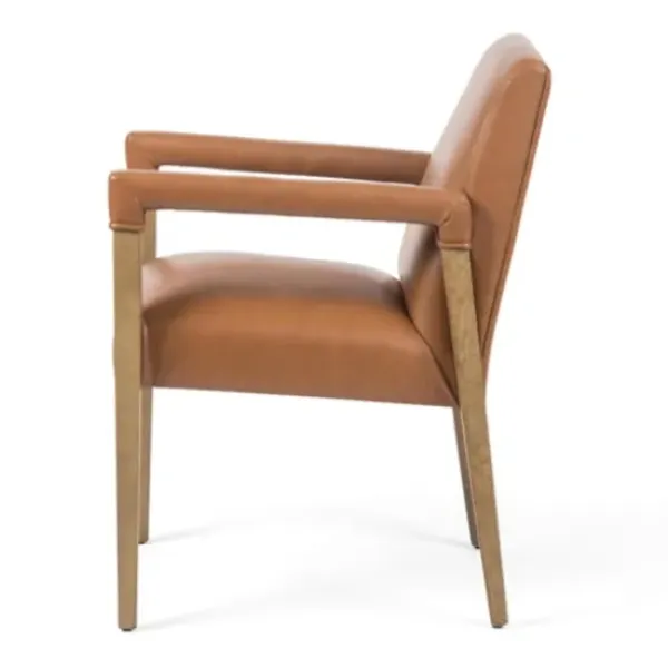 Dining Chairs-Kirkland's Home Reuben Sierra Butterscotch Dining Chair Brown
