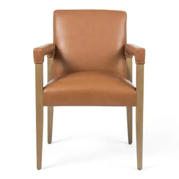 Dining Chairs-Kirkland's Home Reuben Sierra Butterscotch Dining Chair Brown