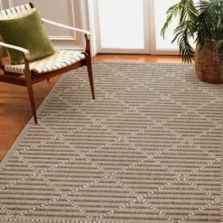 Outdoor Rugs-Kirkland's Home Reverse Arrows Outdoor Area Rug, 5X7 Gray