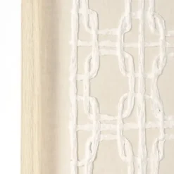 Wall Plaques-Kirkland's Home Reyka Shadowbox Framed Wall Plaque Tan/White