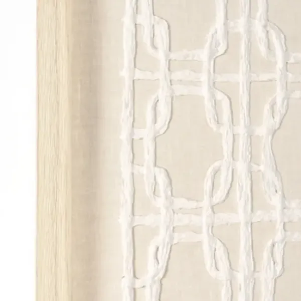 Wall Plaques-Kirkland's Home Reyka Shadowbox Framed Wall Plaque Tan/White