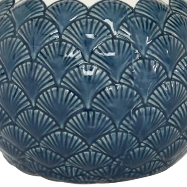 Vases-Kirkland's Home Ribbed Teardrop Vases, Set Of 2 White