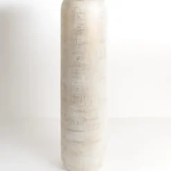 Vases-Kirkland's Home Ribbed Terracotta Vase, 10 In. Blue