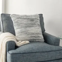 Pillows-Kirkland's Home Ribbon Loops Pillow Gray