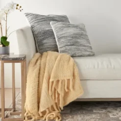 Pillows-Kirkland's Home Ribbon Loops Pillow Gray