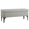 Benches & Ottomans-Kirkland's Home Ricardo Woven Storage Bench Gray