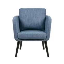 Accent Chairs-Kirkland's Home Rich Back Pillow Accent Chair Blue