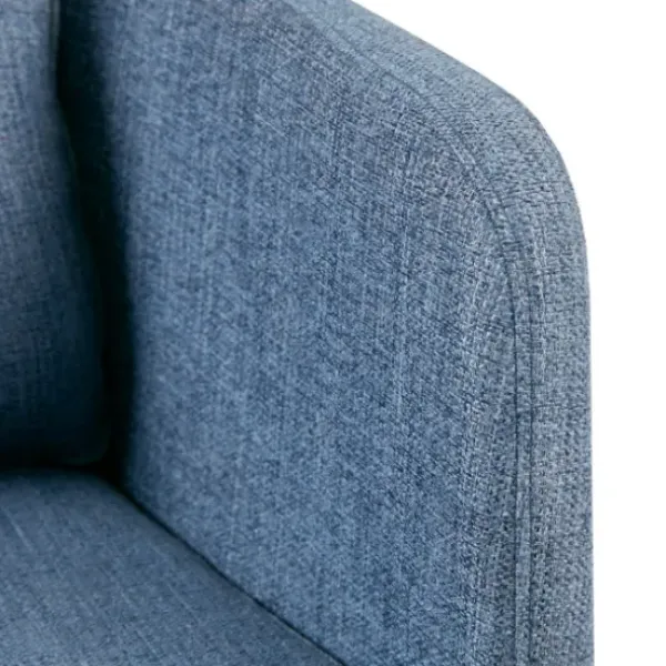 Accent Chairs-Kirkland's Home Rich Back Pillow Accent Chair Blue