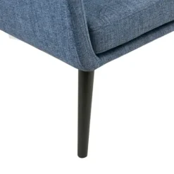 Accent Chairs-Kirkland's Home Rich Back Pillow Accent Chair Blue