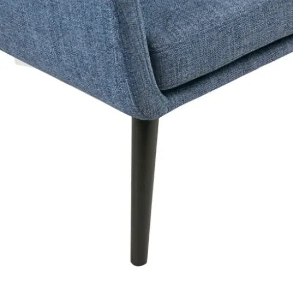 Accent Chairs-Kirkland's Home Rich Back Pillow Accent Chair Blue