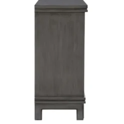 Cabinets & Sideboards-Kirkland's Home Rich Dimensional Panel Cabinet Gray