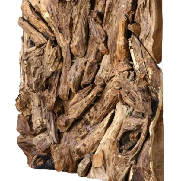 Wall Plaques-Kirkland's Home Rio Natural Wood Wall Plaque Brown
