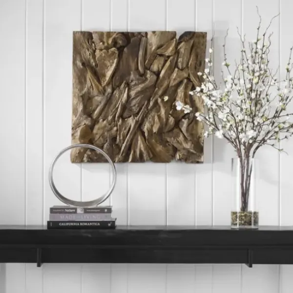 Wall Plaques-Kirkland's Home Rio Natural Wood Wall Plaque Brown