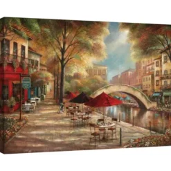 Canvas Art-Kirkland's Home Riverwalk Charm Canvas Art Print By Ruane Manning Multi