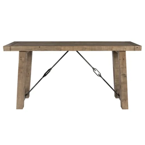 Console Tables-Kirkland's Home Roane Gray Reclaimed Pine Console Table