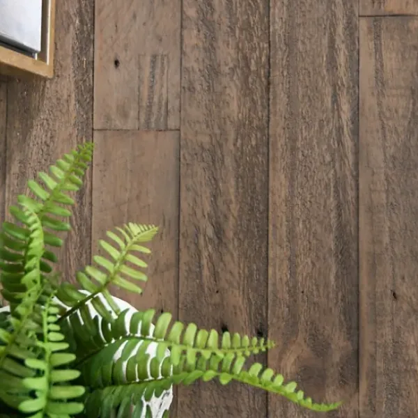 Console Tables-Kirkland's Home Roane Gray Reclaimed Pine Console Table